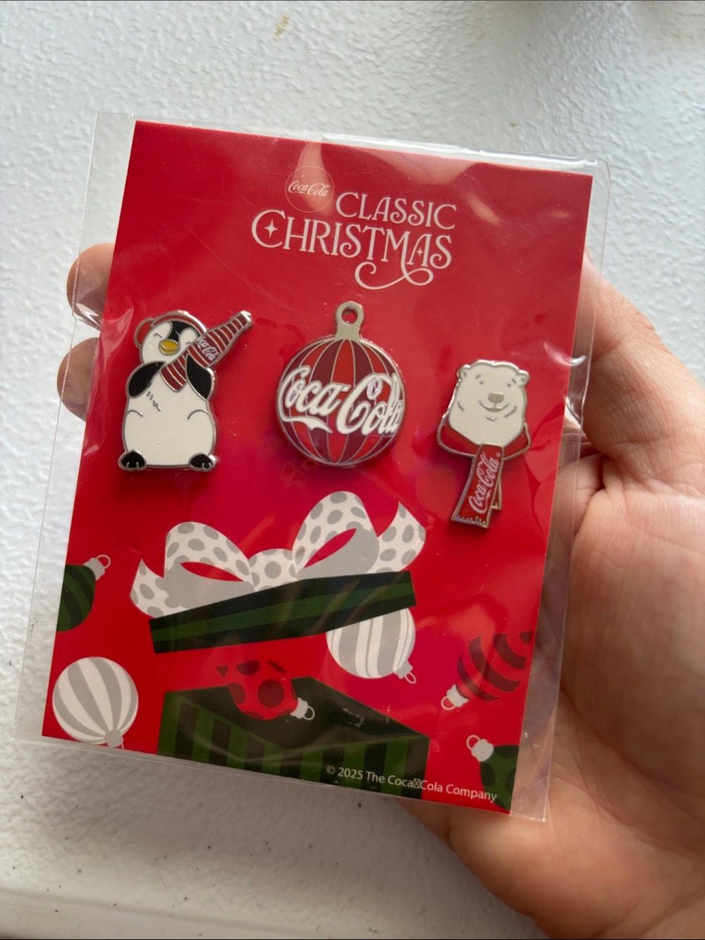 Coca Cola Holiday Pin Trio